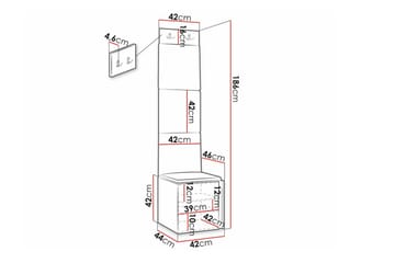 Dunvegan Highboard White - Oppbevaring - Skap - Oppbevaringsskap