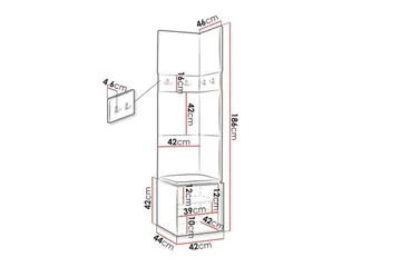 Dunvegan Highboard White - Oppbevaring - Skap - Oppbevaringsskap