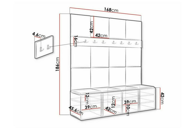 Dunvegan Highboard White - Oppbevaring - Skap - Oppbevaringsskap
