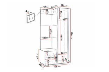 Dunvegan Highboard White - Oppbevaring - Skap - Oppbevaringsskap
