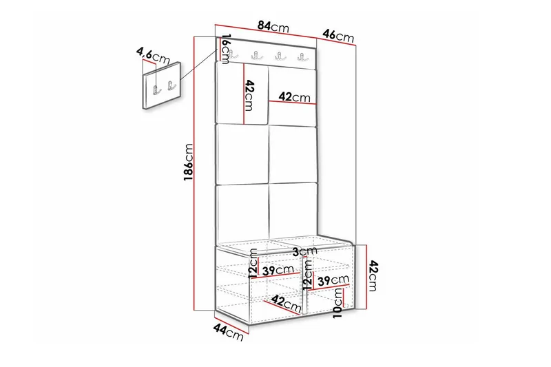 Dunvegan Highboard White - Oppbevaring - Skap - Oppbevaringsskap