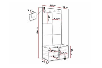Dunvegan Highboard White - Oppbevaring - Skap - Oppbevaringsskap