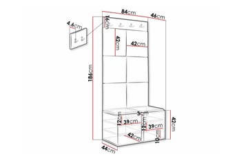 Dunvegan Highboard White - Oppbevaring - Skap - Oppbevaringsskap