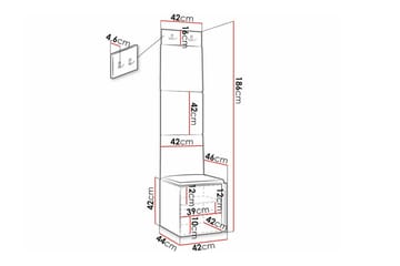 Dunvegan Highboard White - Oppbevaring - Skap - Oppbevaringsskap
