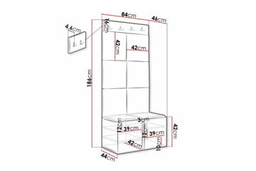 Dunvegan Highboard White - Oppbevaring - Skap - Oppbevaringsskap