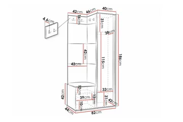 Dunvegan Highboard White - Oppbevaring - Skap - Oppbevaringsskap