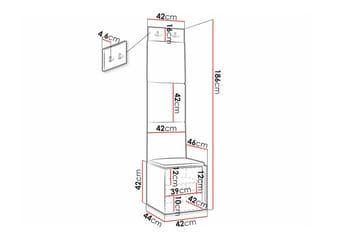 Dunvegan Highboard White - Oppbevaring - Skap - Oppbevaringsskap
