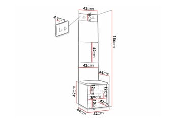 Dunvegan Highboard White - Oppbevaring - Skap - Oppbevaringsskap