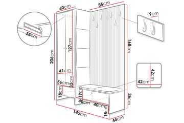 Dunvegan Highboard Yellow - Oppbevaring - Skap - Oppbevaringsskap