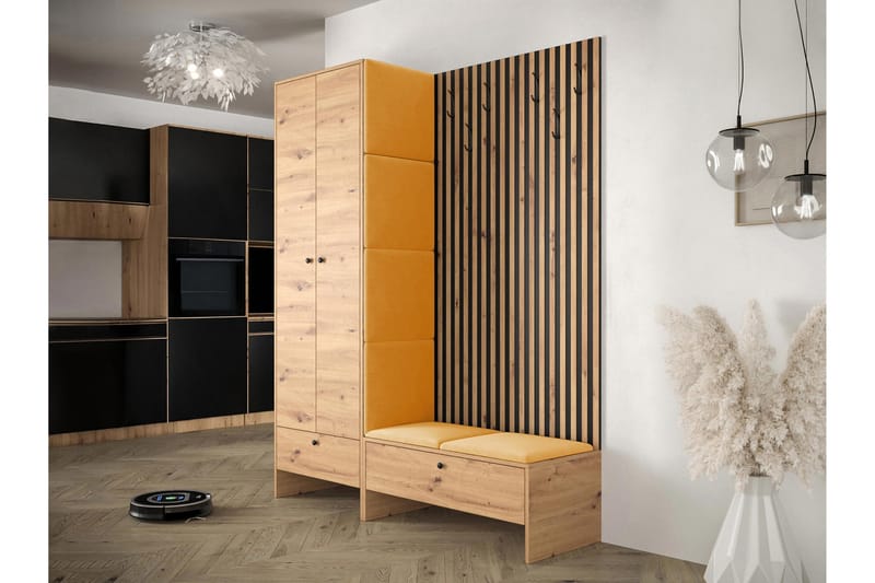 Dunvegan Highboard Yellow - Oppbevaring - Skap - Oppbevaringsskap