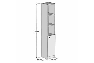 Durow Baderomskap 30 cm - Hvit - Oppbevaring - Skap - Oppbevaringsskap