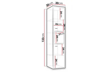 Ekomi Baderomsskap - Hvit - Oppbevaring - Skap - Oppbevaringsskap