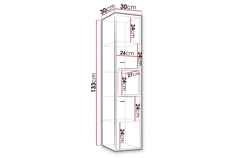 Ekomi Baderomsskap - Hvit - Oppbevaring - Skap - Oppbevaringsskap