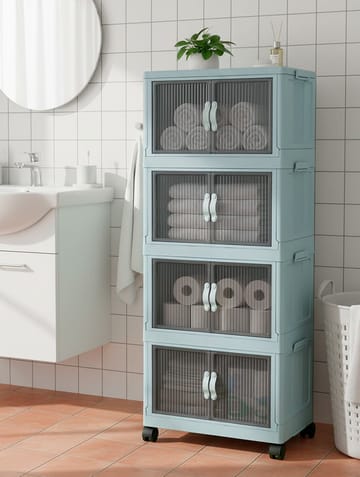 Flerbruks skap Hanah Home Lavine 127 (56 x 127 x 56 cm) Baby Blue - Oppbevaring - Skap - Oppbevaringsskap
