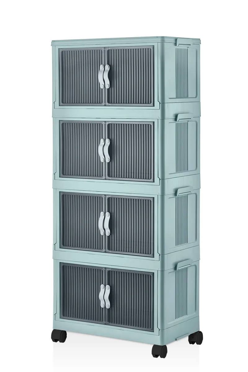 Flerbruks skap Hanah Home Lavine 127 (56 x 127 x 56 cm) Baby Blue