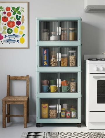 Flerbruks skap Hanah Home Lavine 127 (56 x 127 x 56 cm) Baby Blue - Oppbevaring - Skap - Oppbevaringsskap