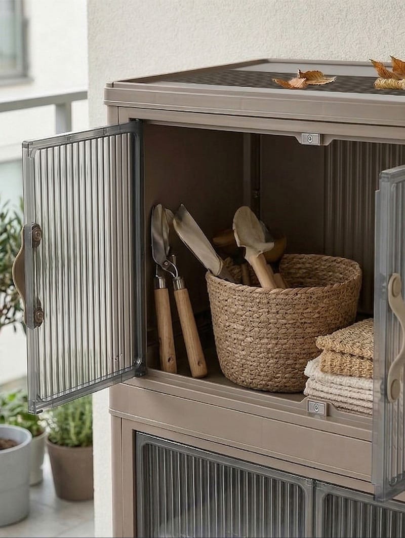 Flerbruks skap Hanah Home Lavine 127 (56 x 127 x 56 cm) Lyseblå - Oppbevaring - Skap - Oppbevaringsskap