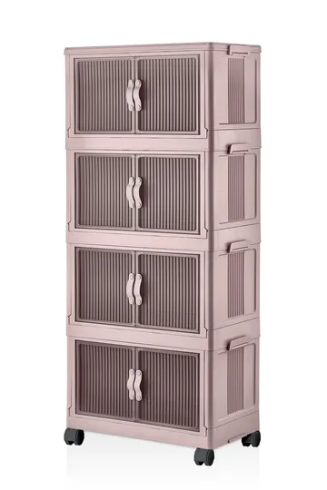Flerbruks skap Hanah Home Lavine 127 (56 x 127 x 56 cm) Pulver