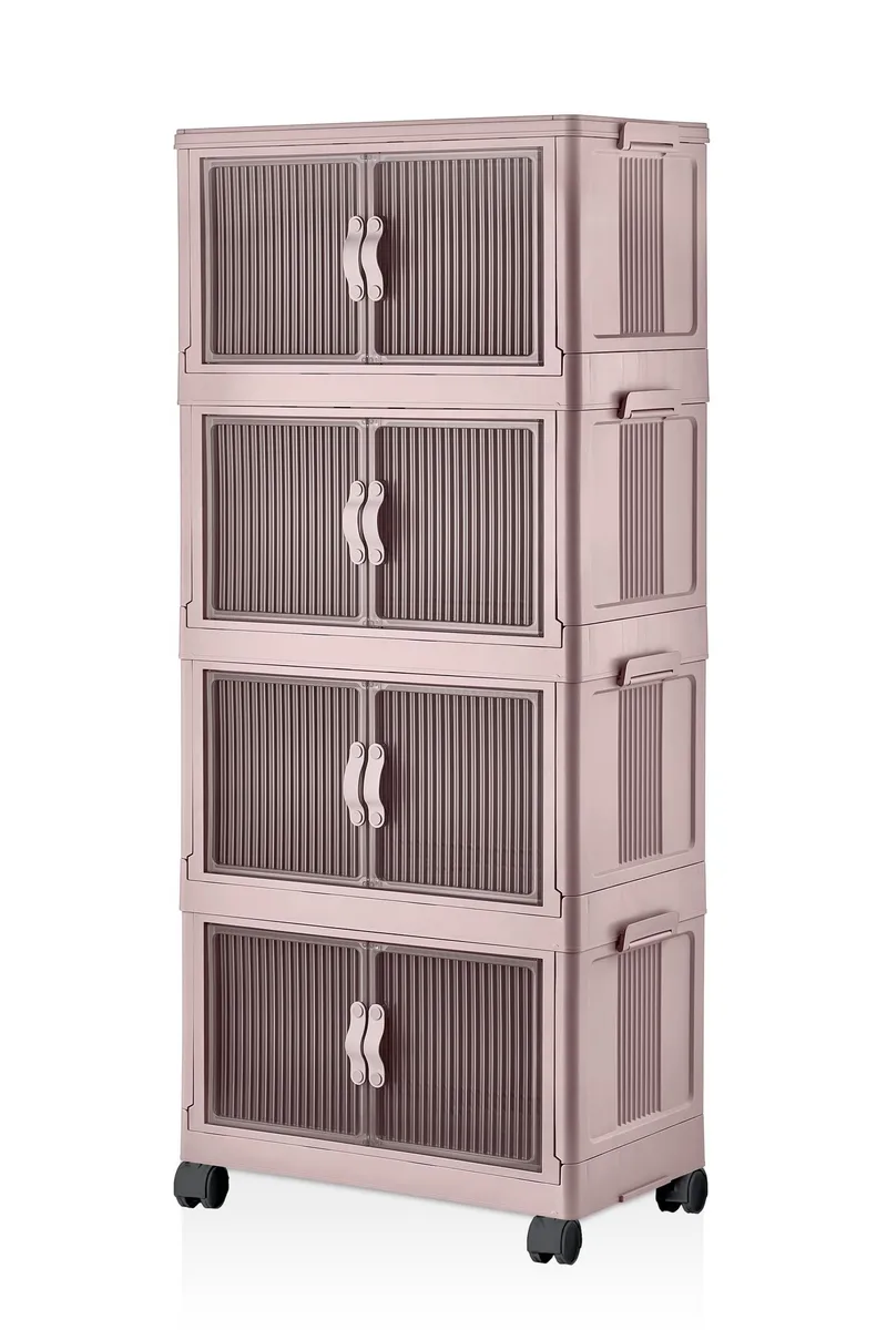 Flerbruks skap Hanah Home Lavine 127 (56 x 127 x 56 cm) Pulver