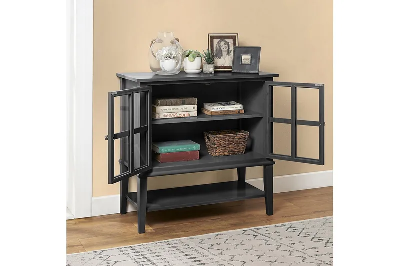 Franklin Oppbevaringskap 80x40 cm Svart - Dorel Home - Oppbevaring - Skap - Oppbevaringsskap