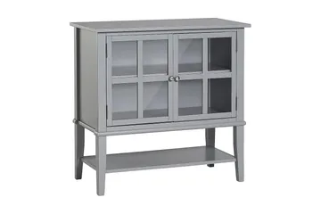 Franklin Oppbevaringsskap 80x40 cm Grå - Dorel Home - Oppbevaring - Skap - Oppbevaringsskap