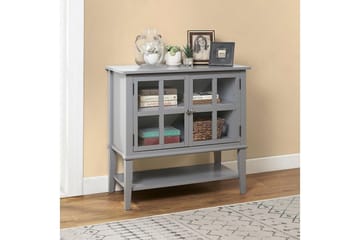 Franklin Oppbevaringsskap 80x40 cm Grå - Dorel Home - Oppbevaring - Skap - Oppbevaringsskap