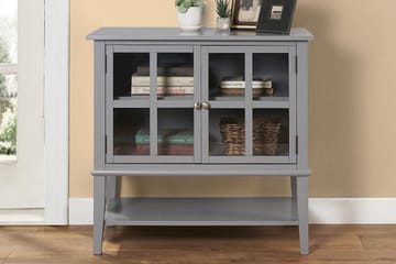 Franklin Oppbevaringsskap 80x40 cm Grå - Dorel Home - Oppbevaring - Skap - Oppbevaringsskap