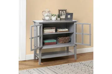 Franklin Oppbevaringsskap 80x40 cm Grå - Dorel Home - Oppbevaring - Skap - Oppbevaringsskap