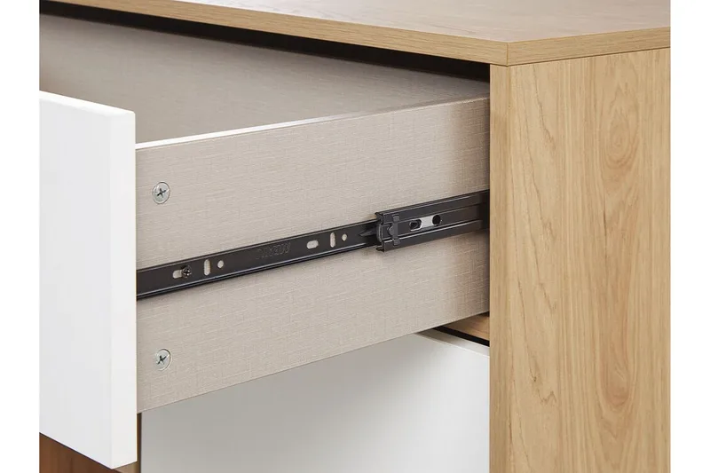 Germenata Skap 118x40 cm - Lyst Tre/Hvit - Oppbevaring - Skap - Oppbevaringsskap