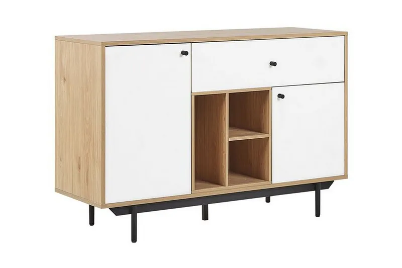 Germenata Skap 118x40 cm, Lyst Tre/Hvit