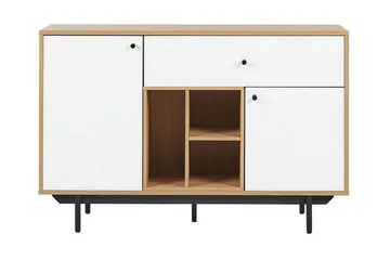 Germenata Skap 118x40 cm - Lyst Tre/Hvit - Oppbevaring - Skap - Oppbevaringsskap