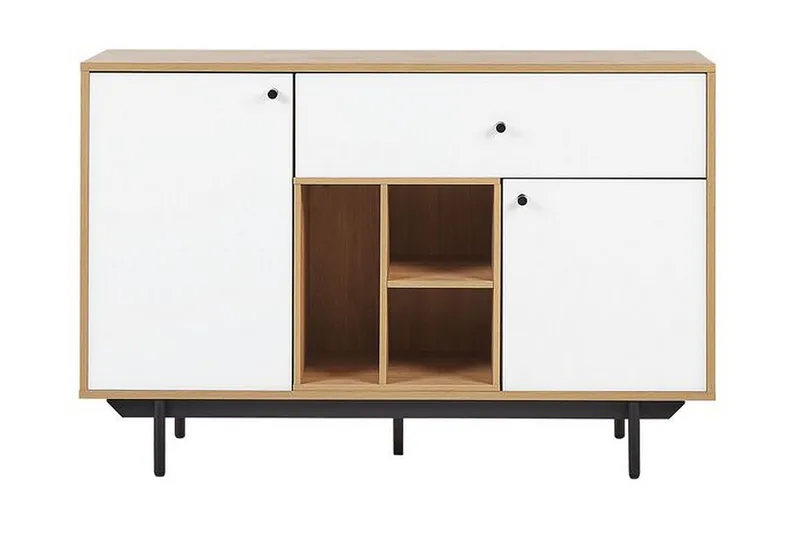 Germenata Skap 118x40 cm - Lyst Tre/Hvit - Oppbevaring - Skap - Oppbevaringsskap