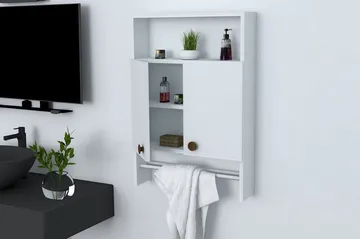 Giff Baderomskap 60 cm - Hvit - Oppbevaring - Skap - Oppbevaringsskap