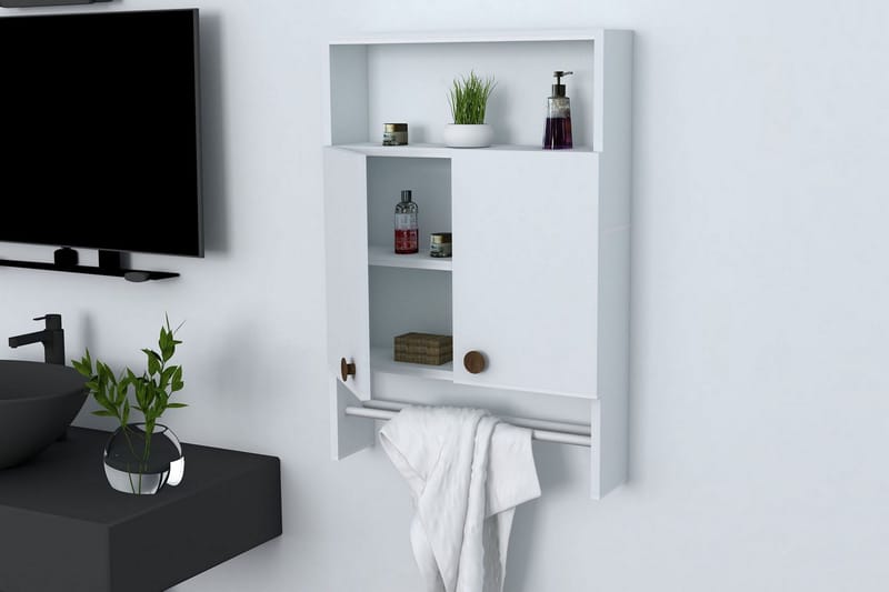 Giff Baderomskap 60 cm - Hvit - Oppbevaring - Skap - Oppbevaringsskap