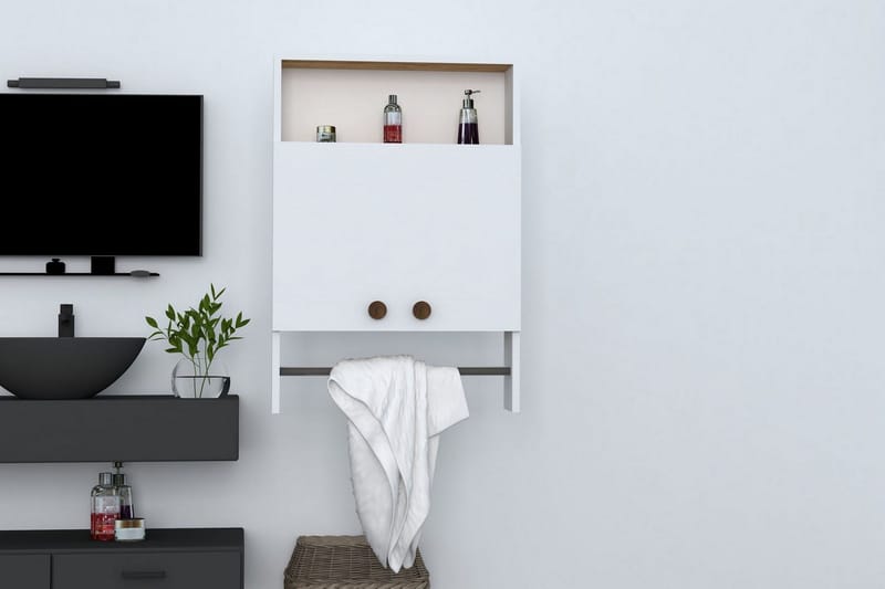 Giff Baderomskap 60 cm - Hvit - Oppbevaring - Skap - Oppbevaringsskap