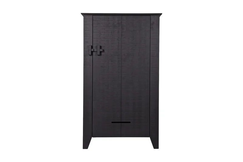 Gijs Oppbevaringsskap 85 cm, Svart Furu