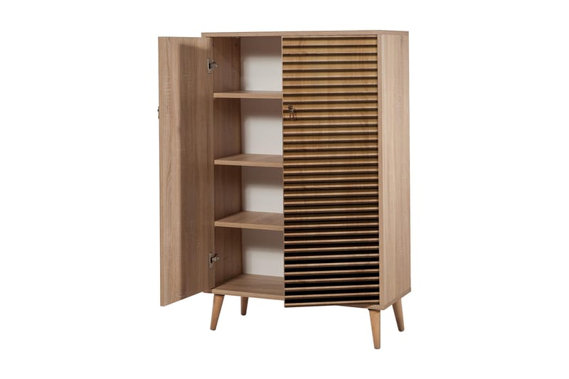 Oppbevaringsskap Gillberga 80 cm - Brun/Svart/Eik - Oppbevaringsskap