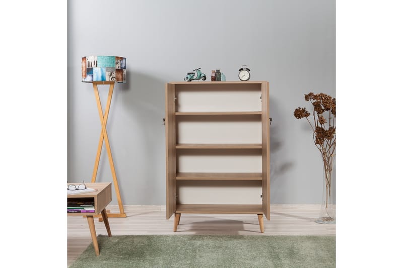 Oppbevaringsskap Gillberga 80 cm - Brun/Svart/Eik - Oppbevaringsskap