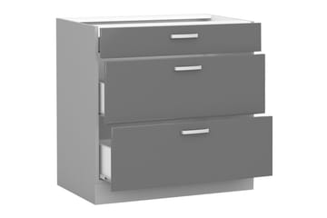 Grey Skap med Skuffer 80x52x82 cm - Oppbevaring - Skap - Oppbevaringsskap