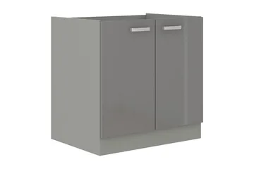 Grey Skap til vaskemaskin 80x50x82 cm - Grå - Oppbevaring - Skap - Oppbevaringsskap