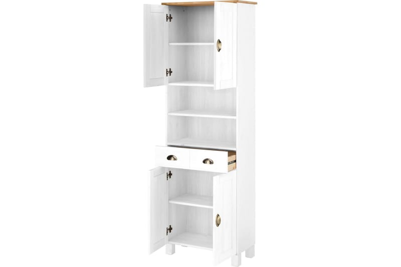 Høyskap Mohaklina - Hvit - Oppbevaring - Skap - Oppbevaringsskap