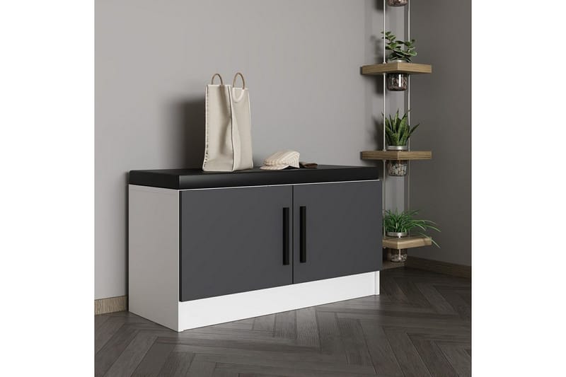 Hew Garderobeskap 90x35 cm - Antrasitt - Oppbevaring - Skap - Oppbevaringsskap