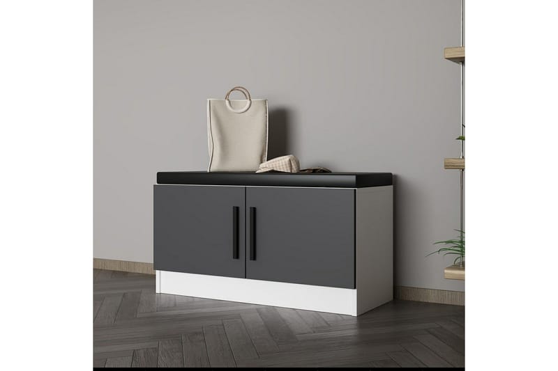 Hew Garderobeskap 90x35 cm - Antrasitt - Oppbevaring - Skap - Oppbevaringsskap