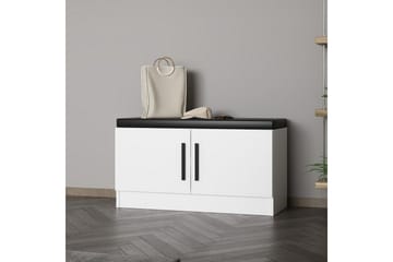 Hew Garderobeskap 90x35 cm - Hvit - Oppbevaring - Skap - Oppbevaringsskap