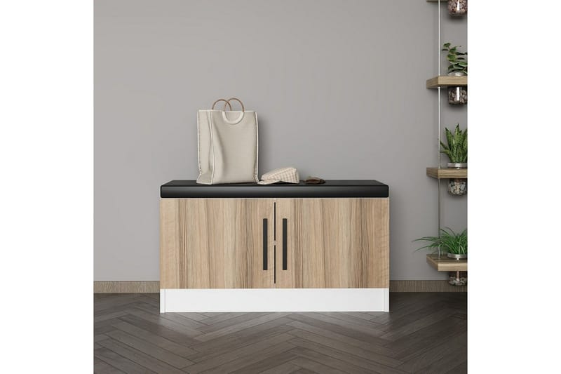 Hew Garderobeskap 90x35 cm - Valnøtt - Oppbevaring - Skap - Oppbevaringsskap