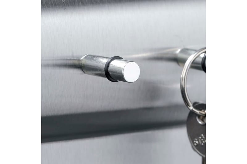 HI Nøkkelholder og oppslagstavle sølv 28,5x25x8 cm - Silver - Nøkkelskap - Oppbevaringsskap