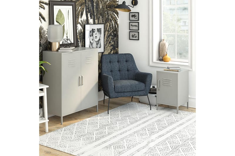 Highboard Bradford Hvit - Dorel Home - Oppbevaring - Skap - Oppbevaringsskap