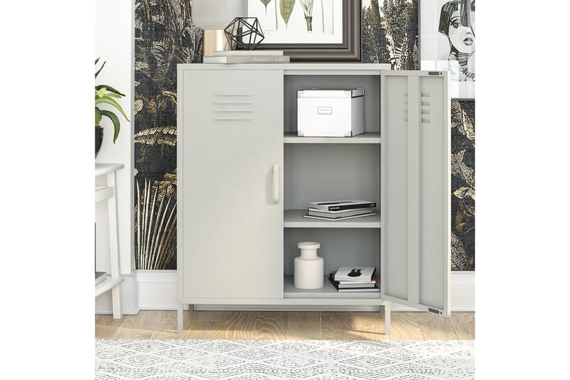 Highboard Bradford Hvit - Dorel Home - Oppbevaring - Skap - Oppbevaringsskap
