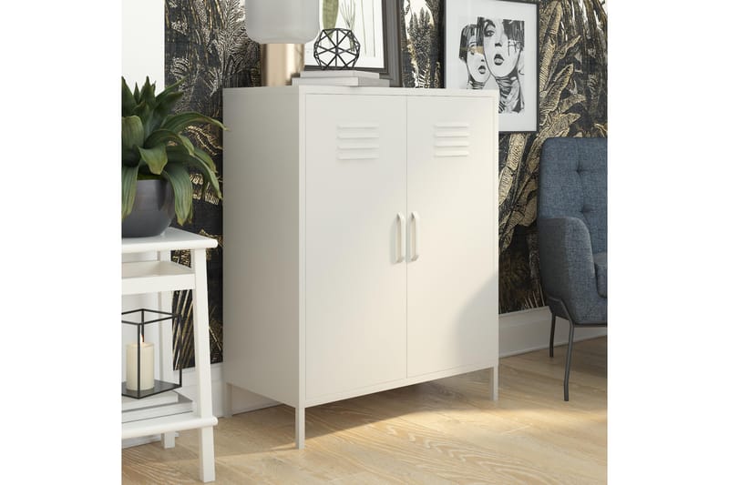Highboard Bradford Hvit - Dorel Home - Oppbevaring - Skap - Oppbevaringsskap