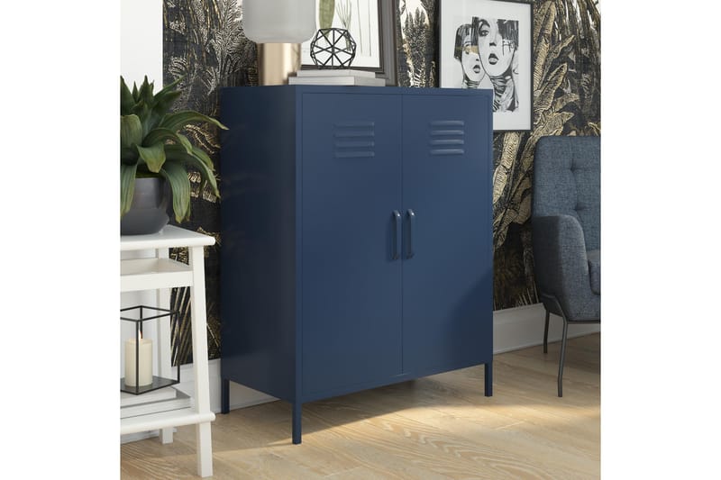 Highboard Bradford Mørkeblå - Dorel Home - Oppbevaring - Skap - Oppbevaringsskap
